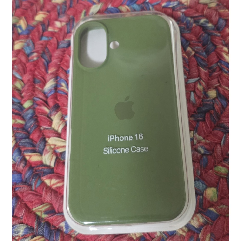 Apple iPhone 16 Case High Quality Silicone Slim Soft Skin Touch Cover Green